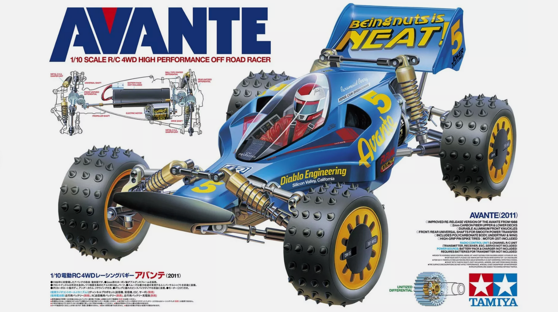 Tamiya Avante 2011 1/10 RC 4WD Off-Road Racer